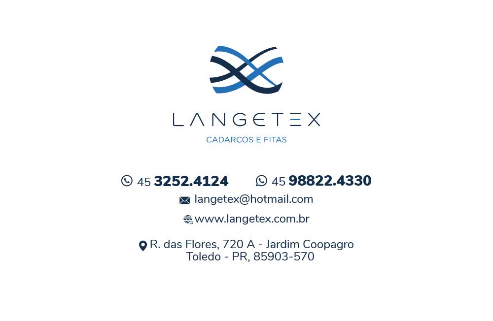 Langetex — Cadarços e Fitas. Informações de contato e endereço.